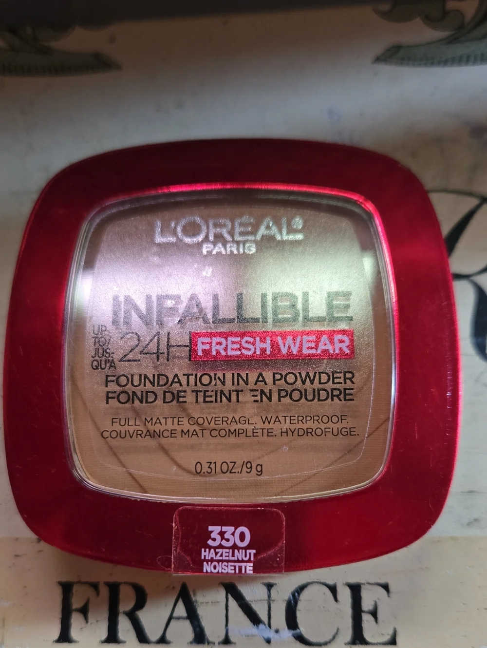 L'oreal Infallible 24H Fresh Wear Foundation In A Powder - 330 Hazelnut
